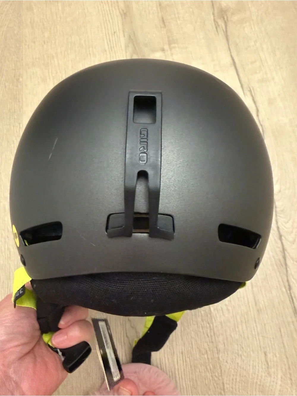 NEW - Giro Matte Black Helmet with Neon Yellow Accents - M - Adult